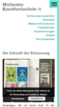 Mobile Screenshot of muthesius-kunsthochschule.de